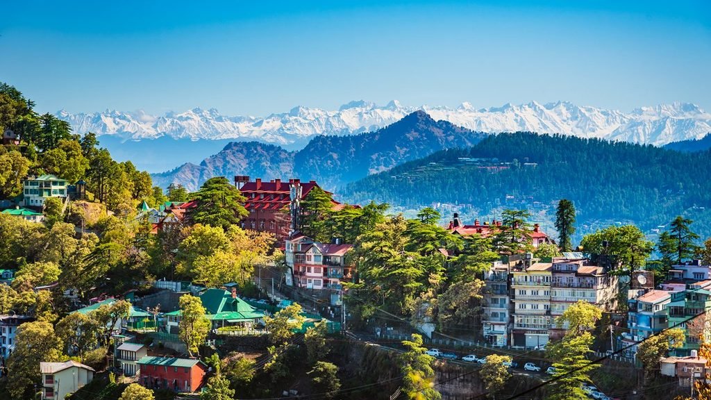Shimla skyline.