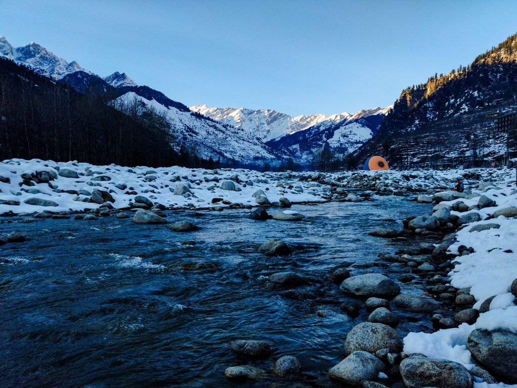 Manali river valley.